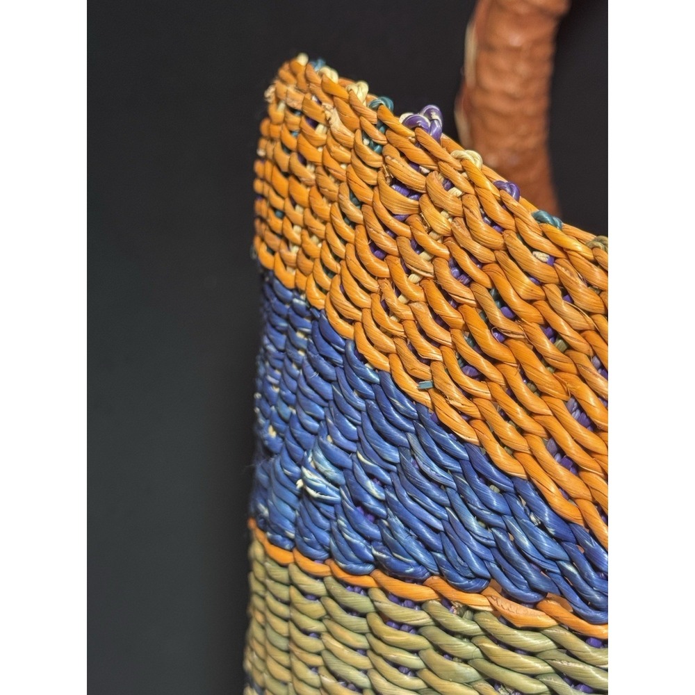 African Bolga Basket U Shopper Tote Basket - Picture 8 of 16
